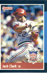 1988 Donruss All-Stars Baseball Cards  033      Jack Clark